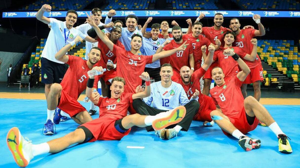 L'équipe nationale de handball U20 à Kigali.