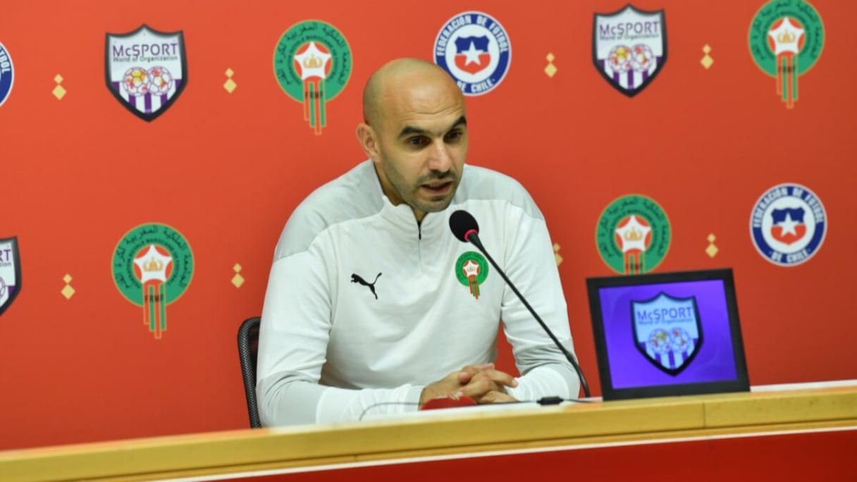 Walid Regragui, sélectionneur des Lions de l'Atlas.