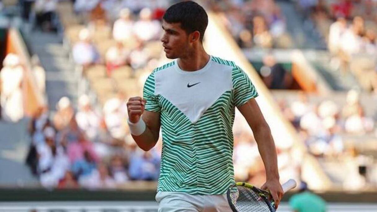 Carlos Alcaraz à Roland-Garros 2023.