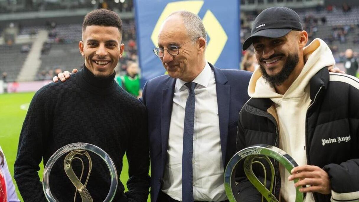Boufai et Ounahi honorés par le président Said Chabane après l'historique prestation des Lions de l'Atlas au Mondial2022
