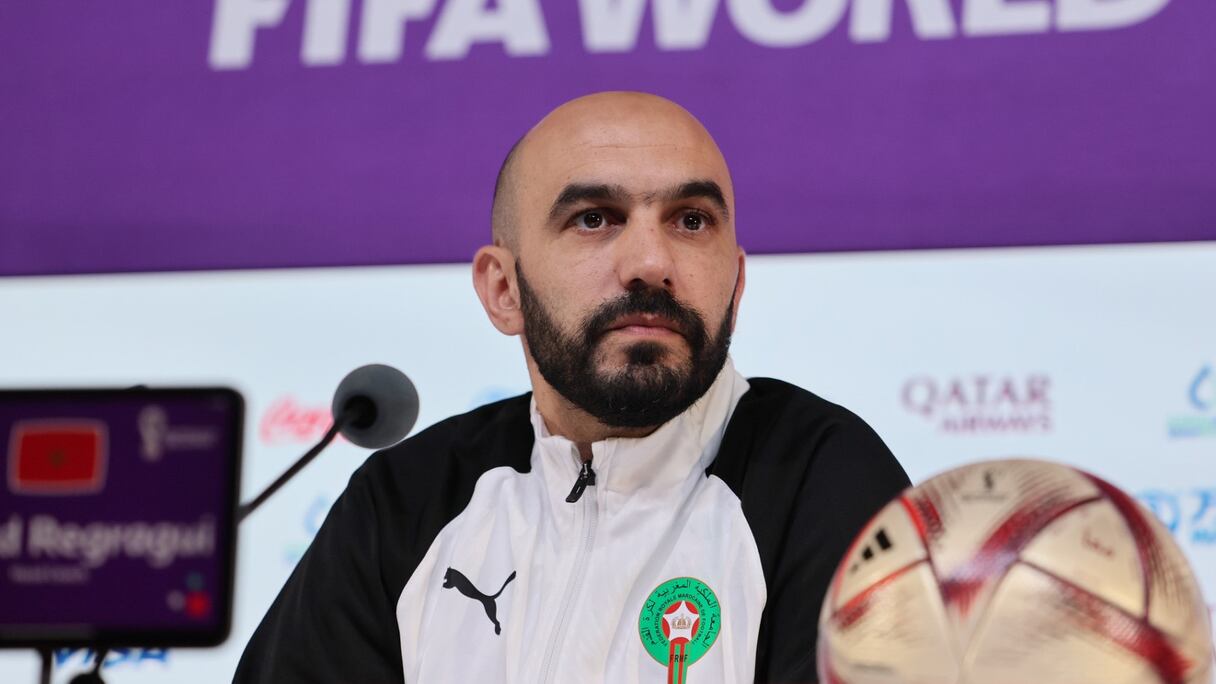 Walid Regragui, sélectionneur national.