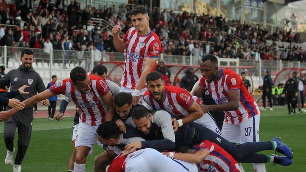 La joie des joueurs du Moghreb de Tétouan.
