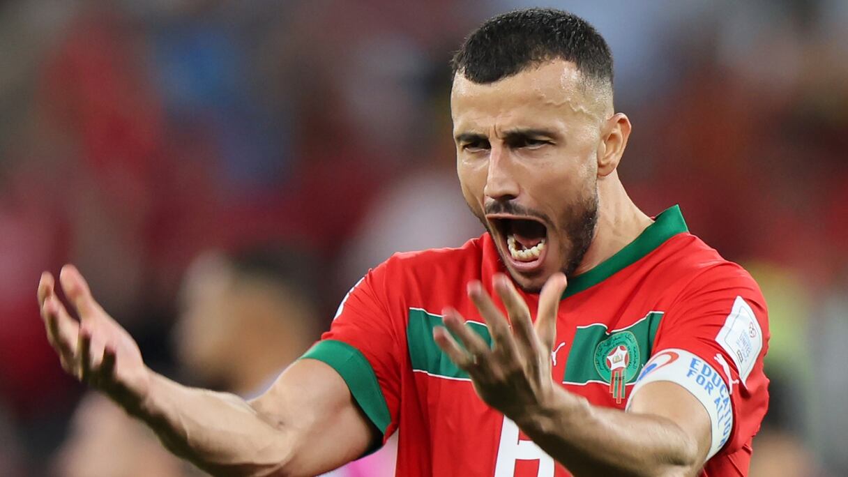 Romain Saiss, capitaine des Lions de l'Atlas