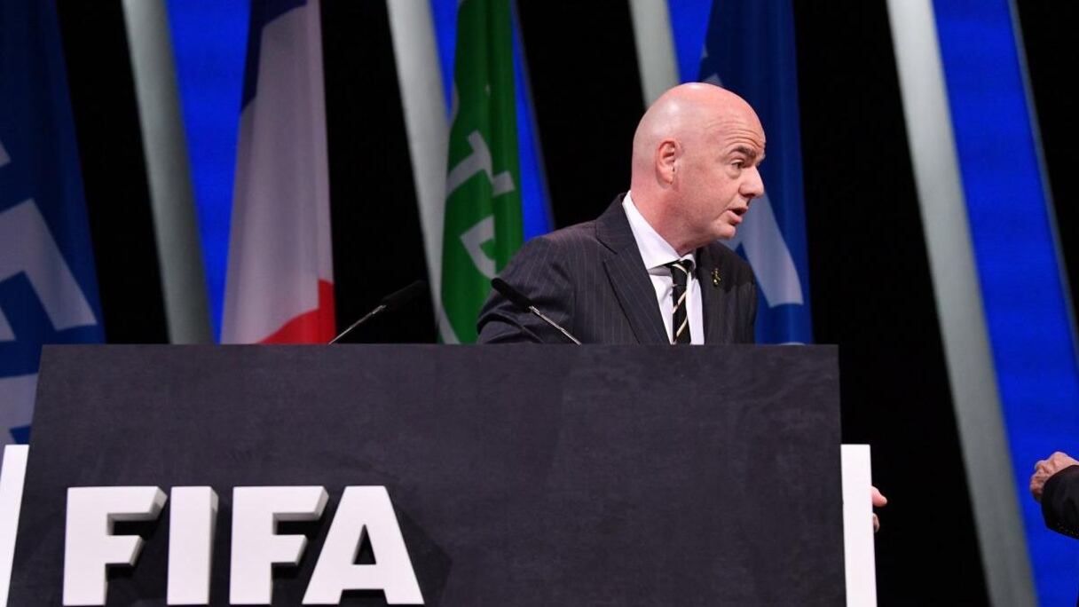 Gianni Infantino à Nouakchott.