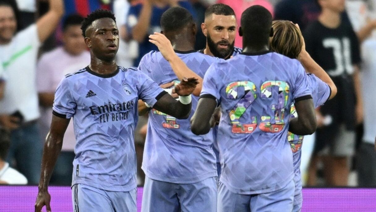 La joie des joueurs du Real Madrid.