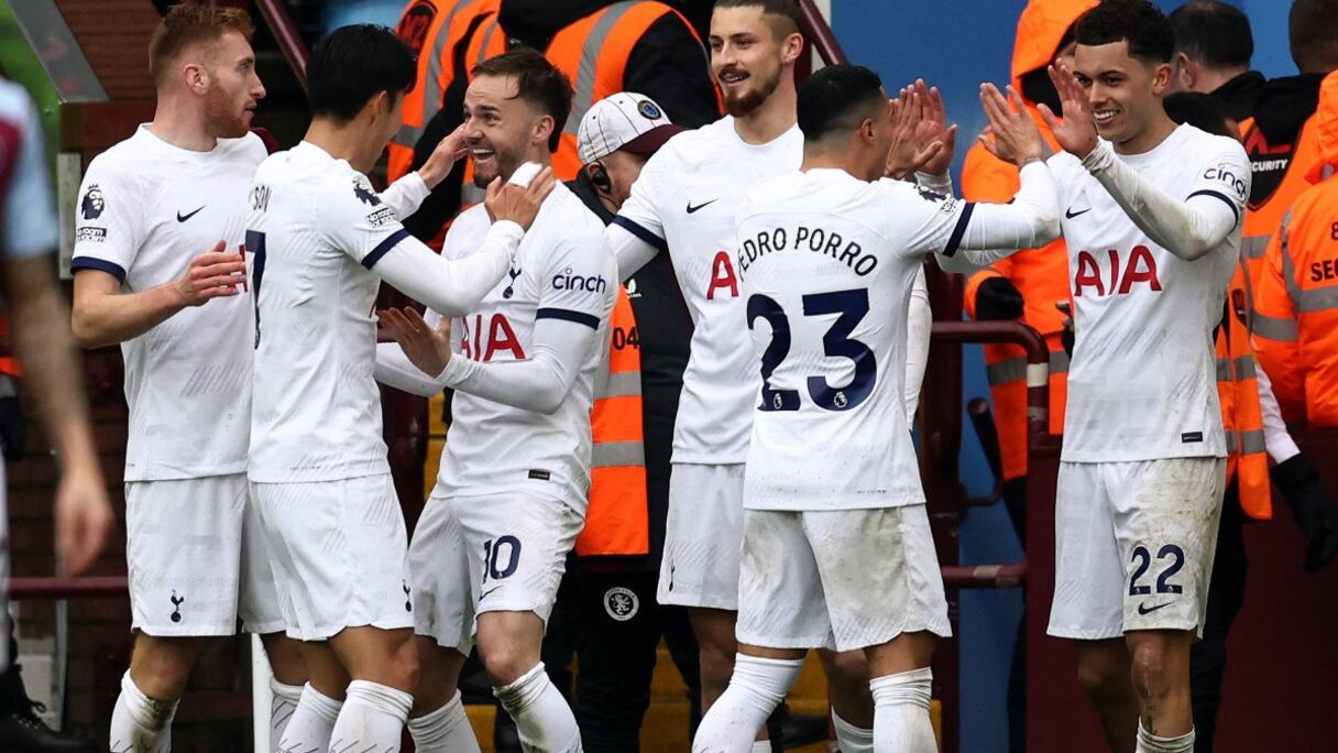 Les joueurs de Tottenham.