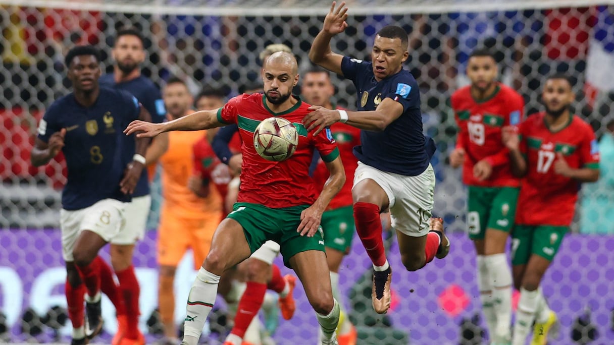 Demi-finale de la Coupe du monde France-Maroc, disputée le 14 décembre 2022.
