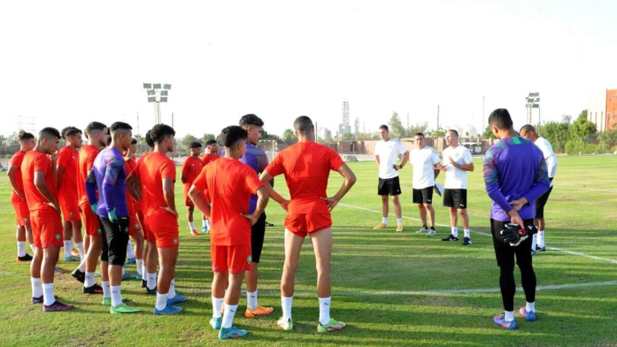 Séance d'entrainement des Lionceaux U20 à Abha en Arabie saoudite.