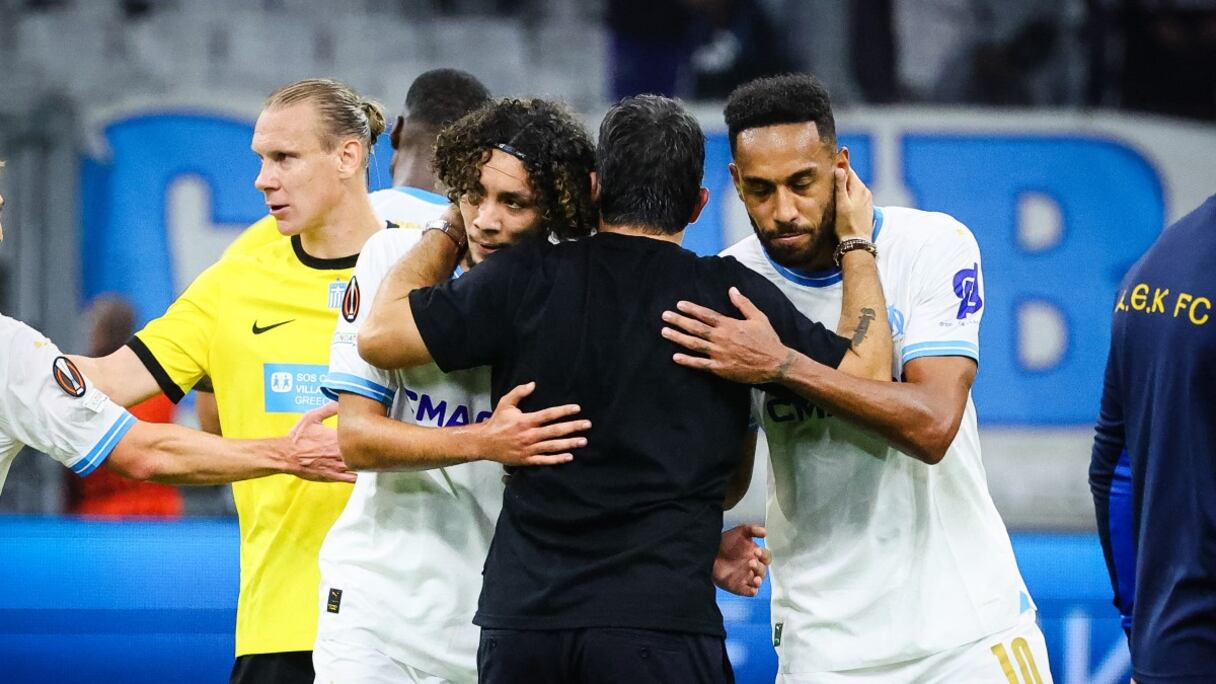 Gennaro Gattuso avec Bilal Nadir et Pierre-Emerick Aubameyang.