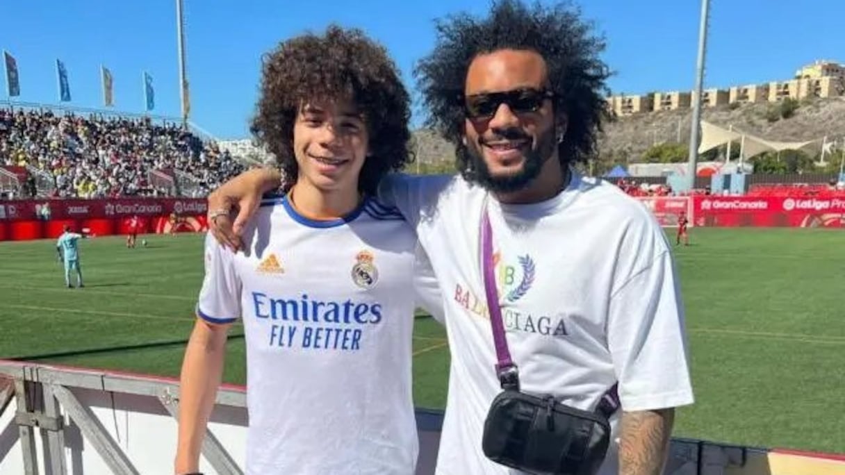 Marcelo et son fils Enzo Alves Vieira.