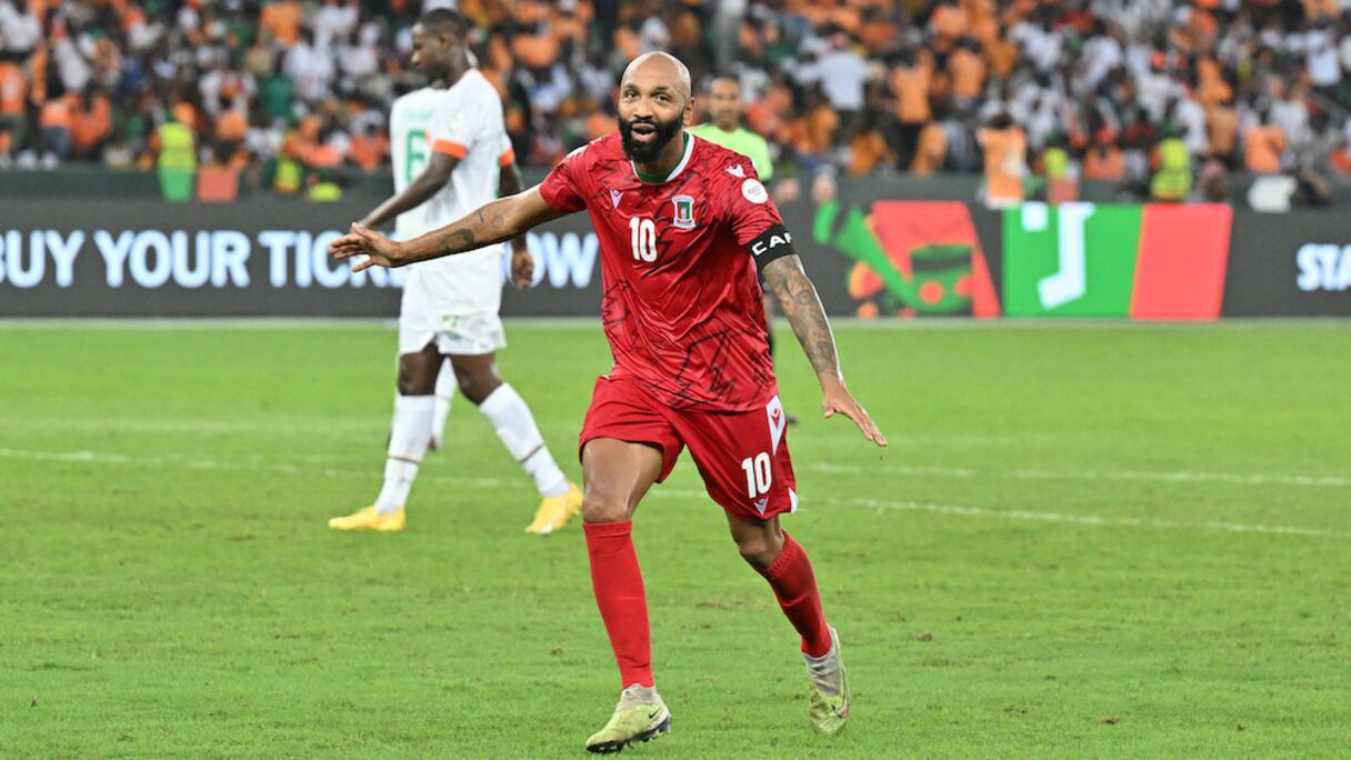 Emilio Nsue, capitaine de la Guinée équatoriale.