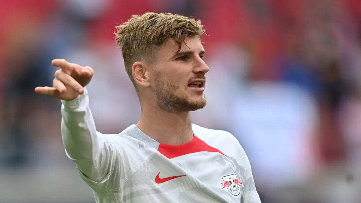 Timo Werner with Leipzig.