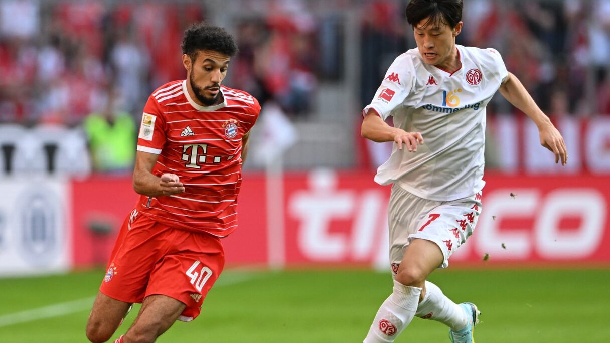 Noussair Mazraoui, joueur marocain du Bayern Munich.