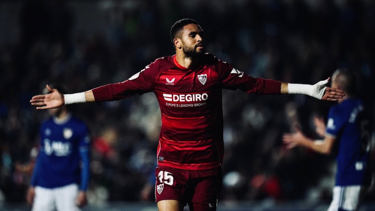 Youssef En-Nesyri, attaquant marocain de Séville FC.