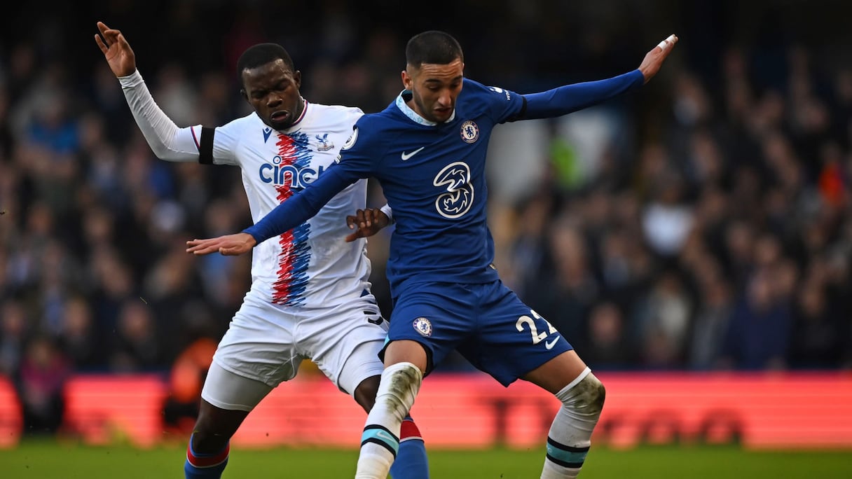 Hakim Ziyech face à Crystal Palace.