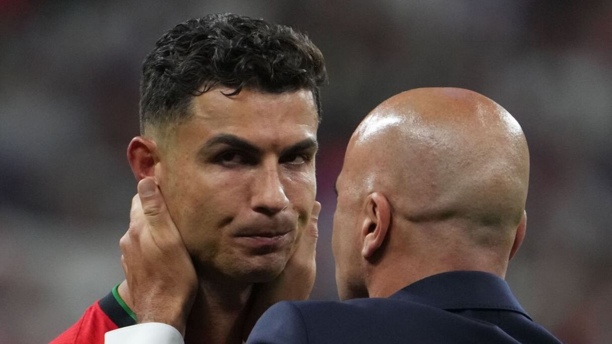 Cristiano Ronaldo et Roberto Martinez.