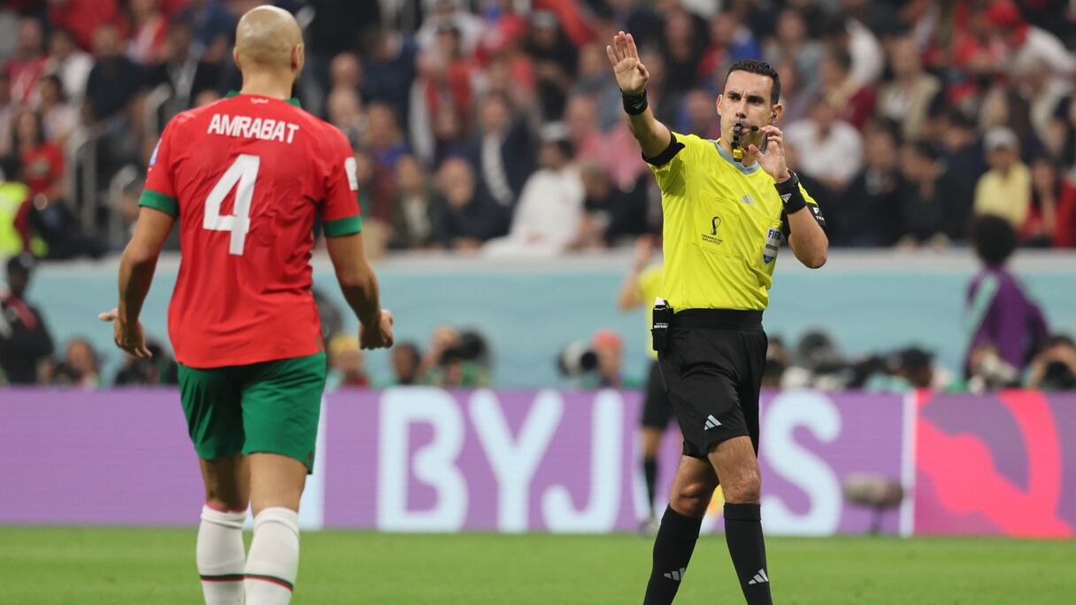 Cesar Ramos, arbitre mexicain de la demi-finale du Mondial France-Maroc disputée le 14 décembre 2022.