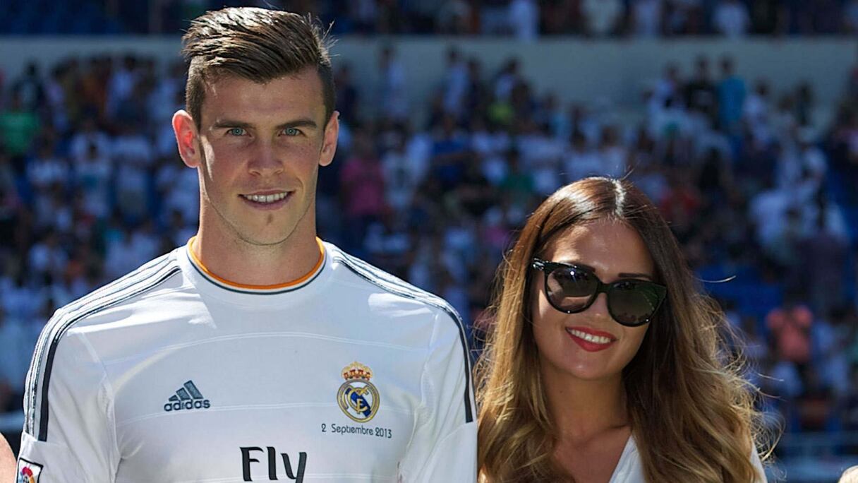 Le Gallois Gareth Bale avec sa compagne Emma Rhys-Jones.