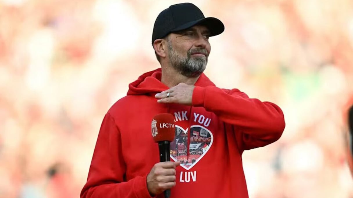 Jürgen Klopp lors de son départ de Liverpool.