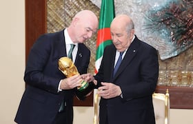 Gianni Infantino, président de la FIFA, et Abdelmadjid Tebboune, président de l’Algérie.