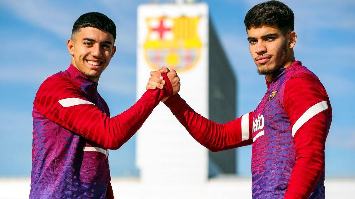 Ilias Akhomach et Abde Ezzalzouli, les deux pépites marocaines du FC Barcelone.