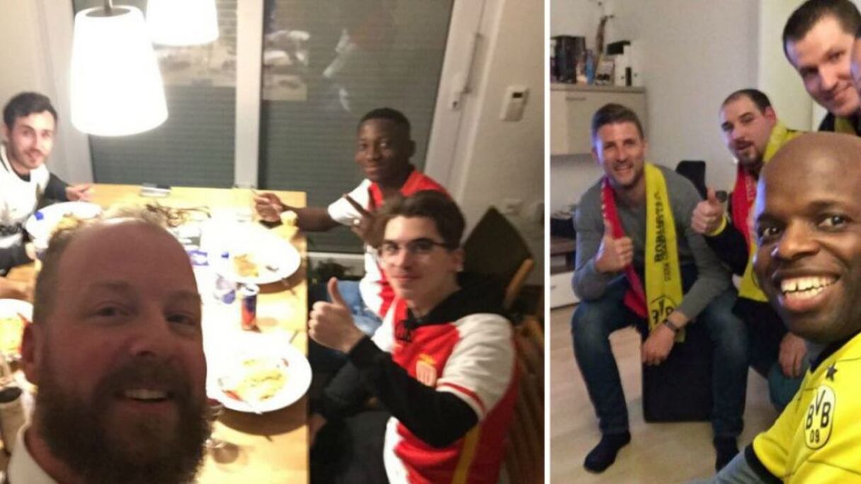 Les supporters de Monaco ont été invités à passer la nuit chez les fans du Borussia
