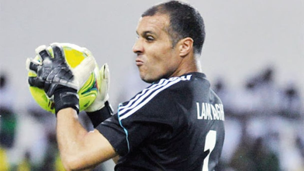 Nadir Lamyaghri, alors gardien du Wydad.