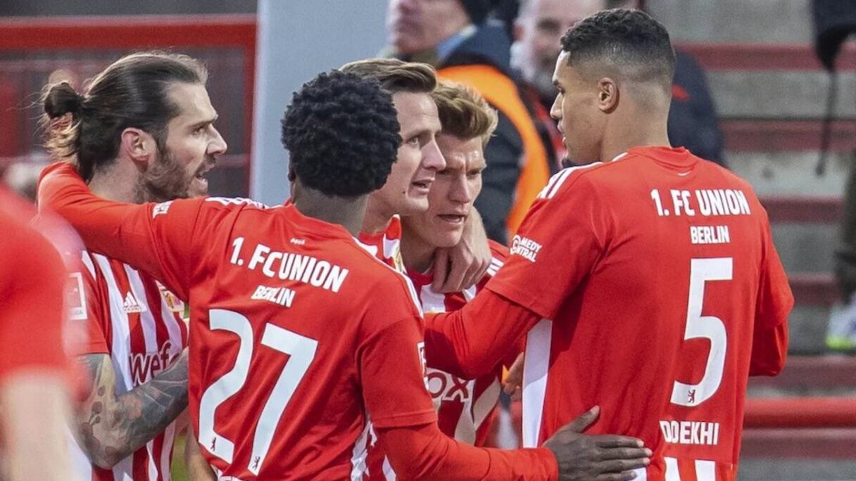 Les joueurs de l'Union Berlin, le 4 février 2023.