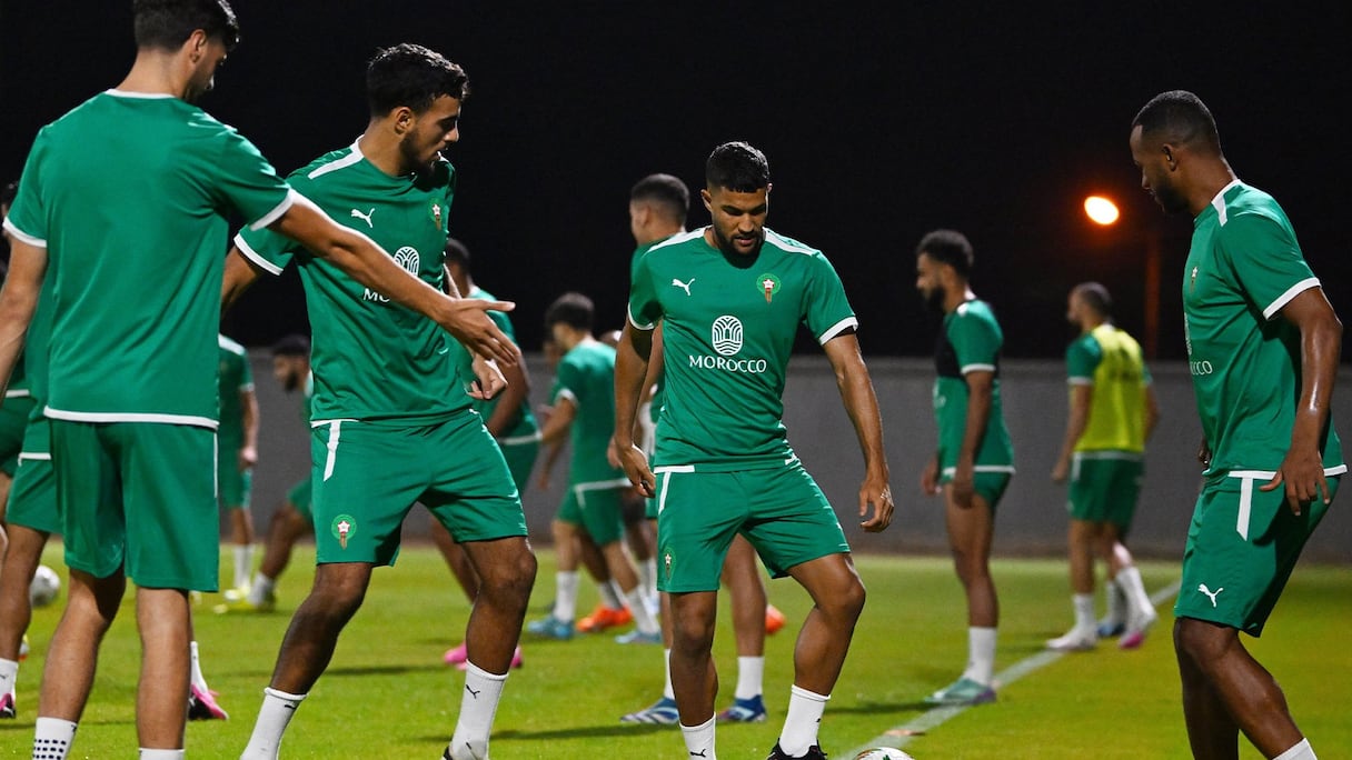 ntraînement des Lions de l'Atlas, le samedi 27 janvier 2024.
