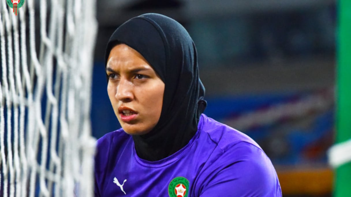 Fatima El Jebraoui, gardienne des Lioncelles de l'Atlas U20