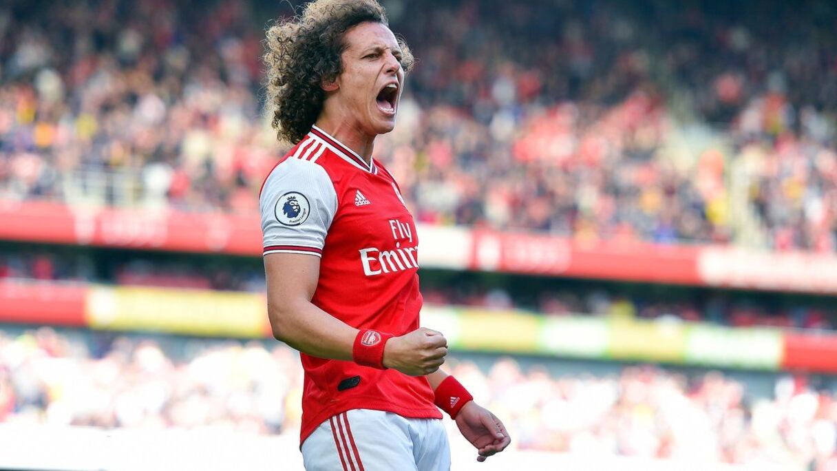 David Luiz, l'international brésilien d'Arsenal.