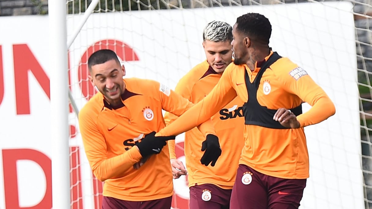 Hakim Ziyech à l'entraînement de Galatasaray