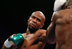 Floyd Mayweather, ici en septembre 2015 lors de son dernier combat, contre Andre Berto.