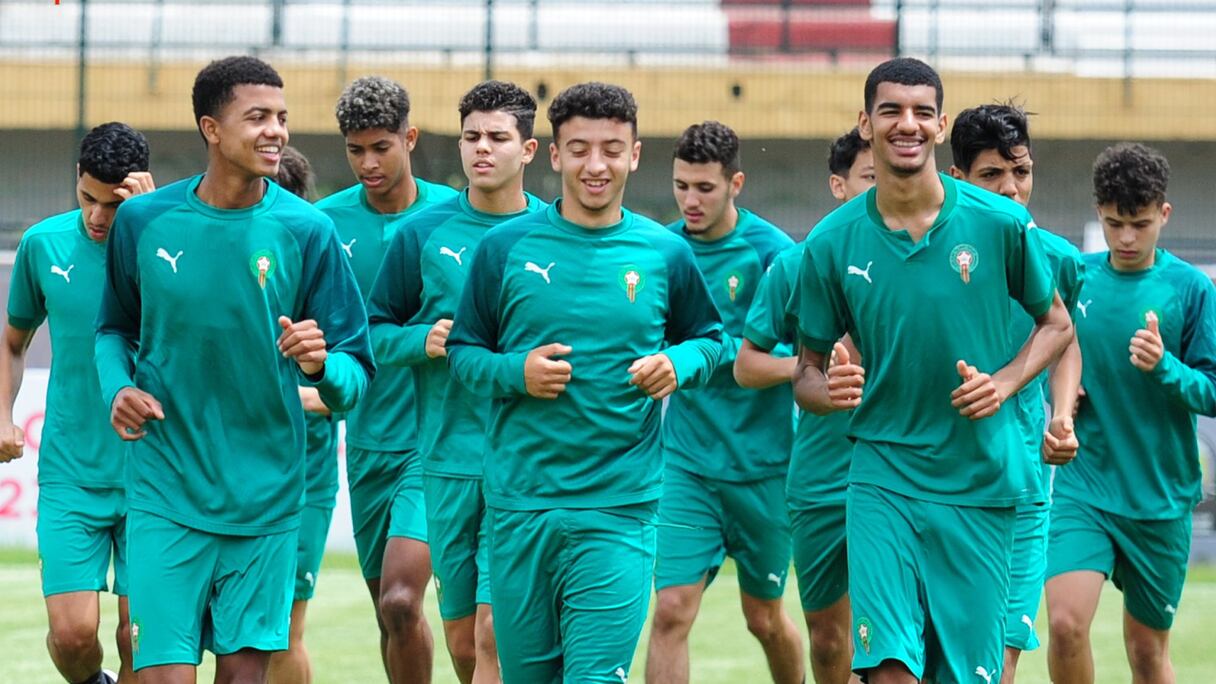 L'entraînement de l'équipe nationale U17 à Constantine, le dimanche 7 mai 2023.
