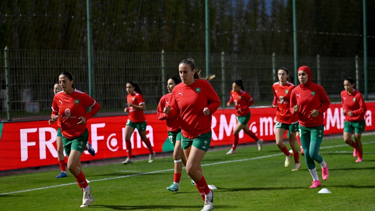 Les Lionnes de l'Atlas lors d'une séance d'entrainement