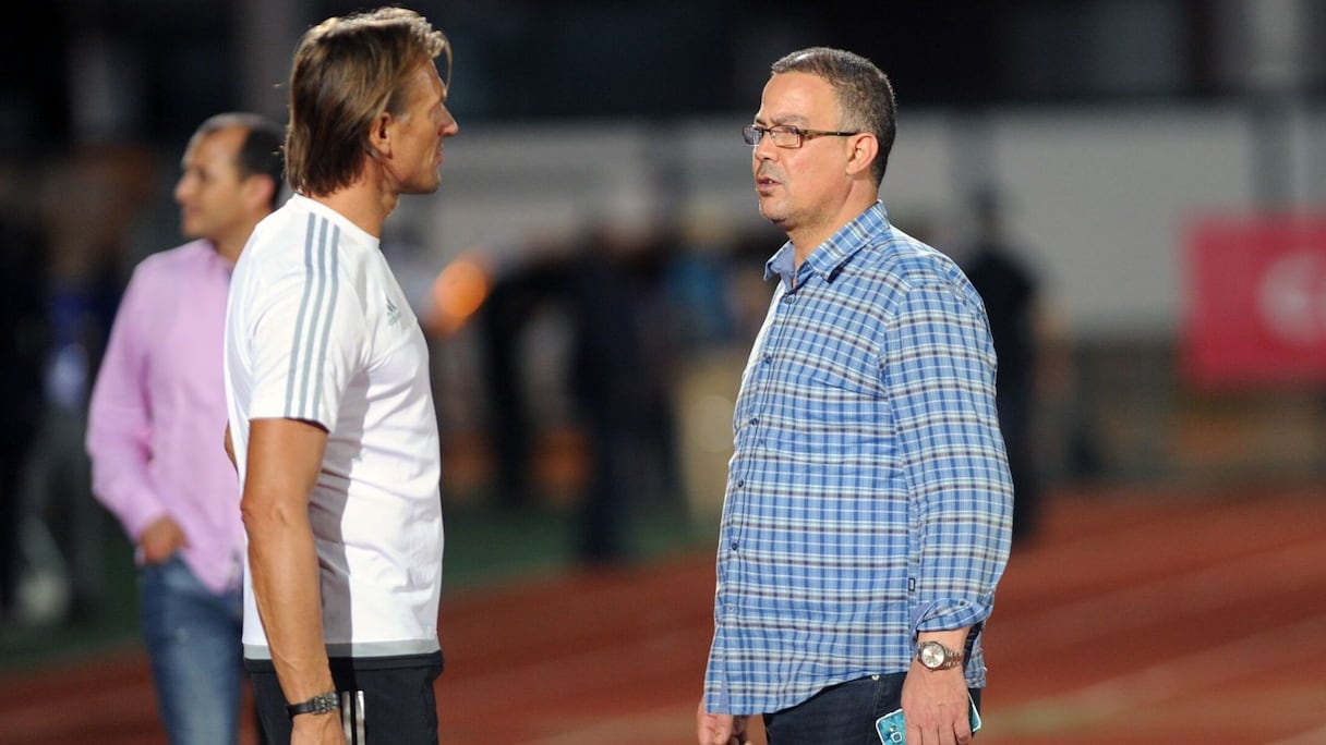 Fouzi Lakjaa et Hervé Renard