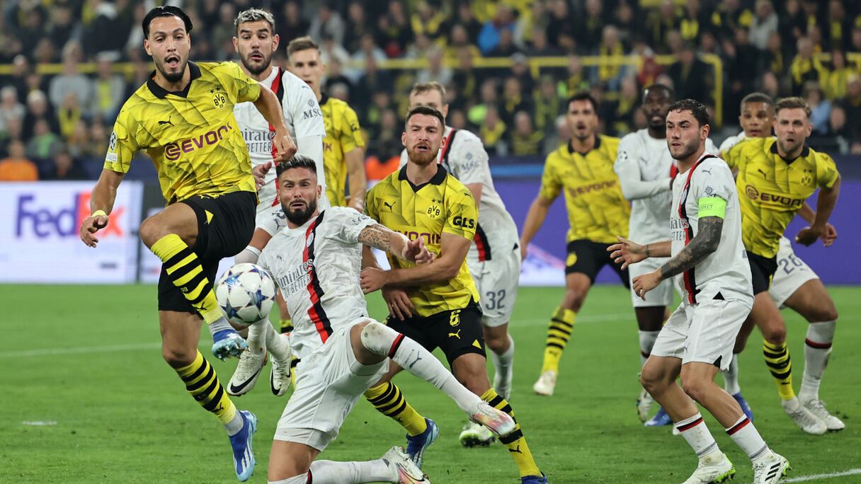Duel AC Milan-Dortmund.
