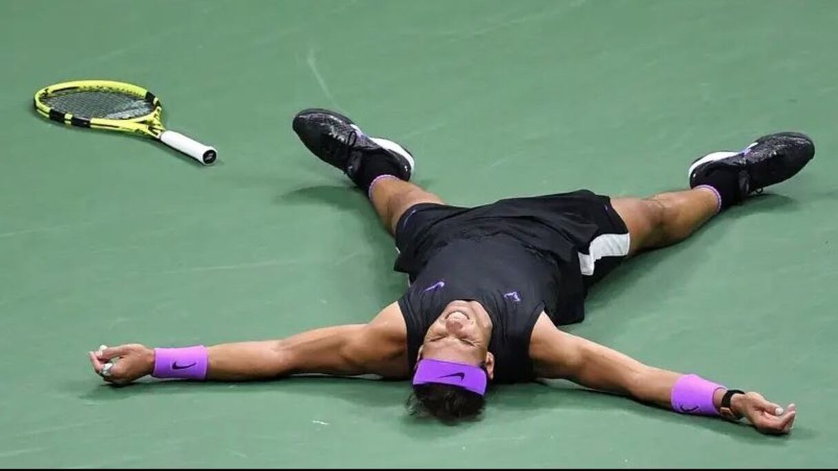 Rafael Nadal après sa victoire à l'US open 2019.