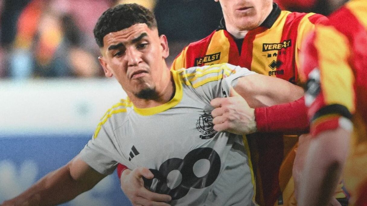 Soufiane Benjdida, buteur contre KV Mechelen (2-3), à l'occasion du dernier match du championnat belge.