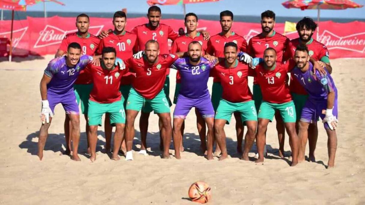 Les Lions de l'Atlas de Beach Soccer.