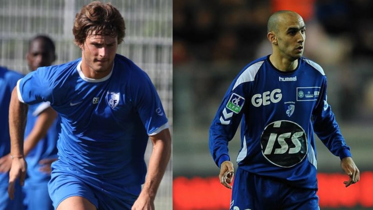 Walid Regragui et Olivier Giroud sous le maillot de Grenoble en 2008.
