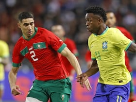 Achraf Hakimi lors de la rencontre Maroc-Brésil ce Samedi 25 mars 2023 à Tanger