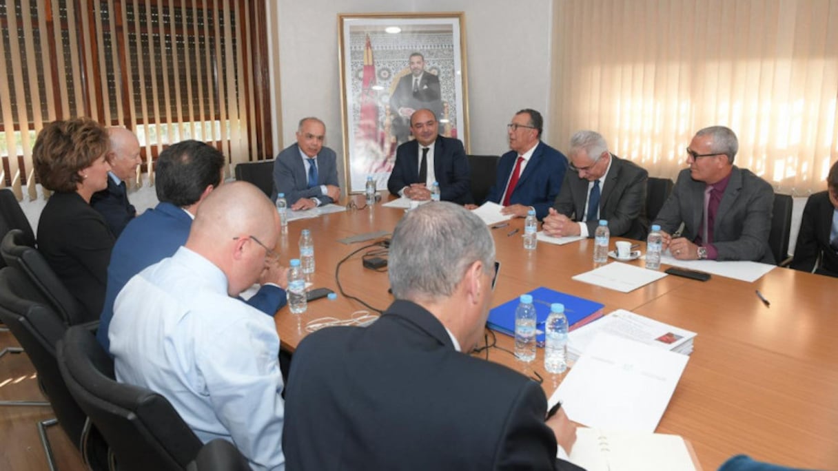 Une réunion de ma Fondation Mohammed VI des champions sportifs, sous la présidence du ministre Chakib Benmoussa.