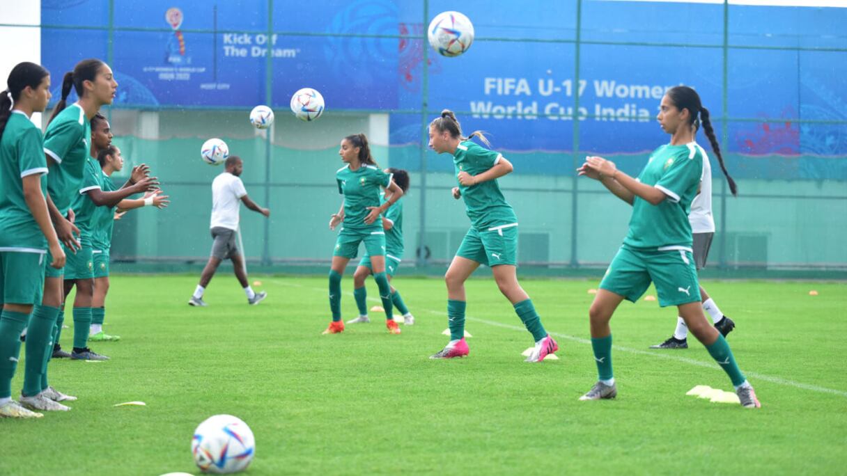 Les Lioncelles de l'Atlas lors d'une séance d'entrainement en Inde.