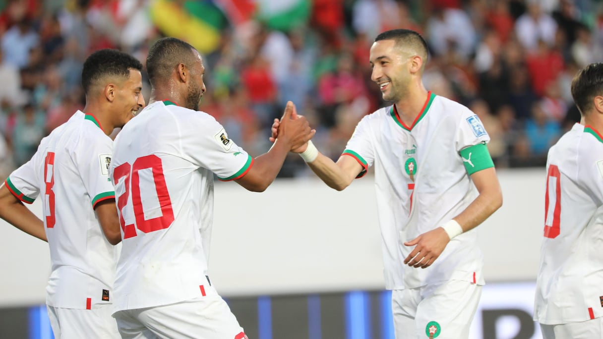 La joie des Lions de l'Atlas contre le Congo, le mardi 11 juin 2024