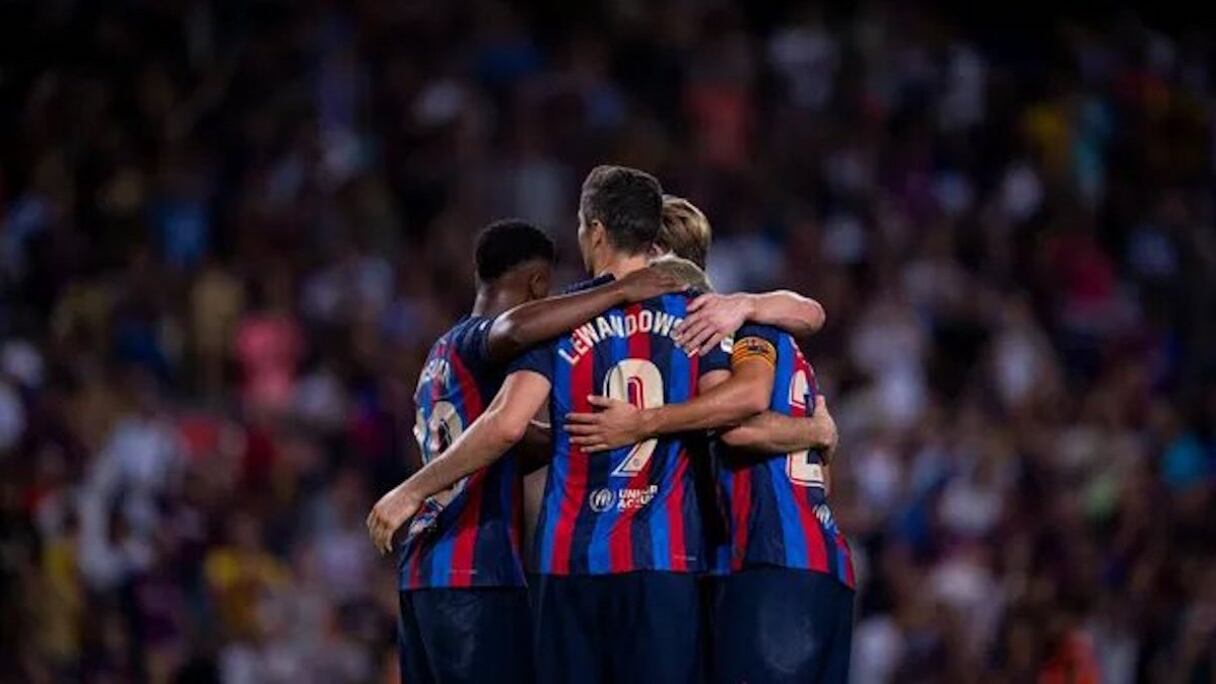 Les joueurs du FC Barcelone.