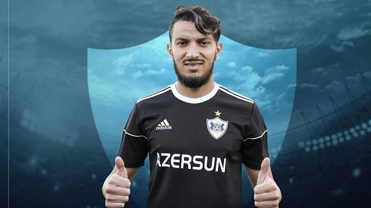 Abdallah Zoubir, ailier gauche du Qarabağ FK.