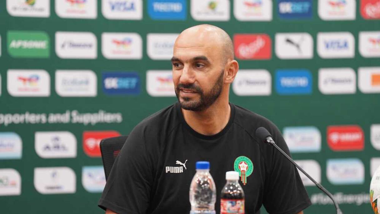 Walid Regragui, sélectionneur national.