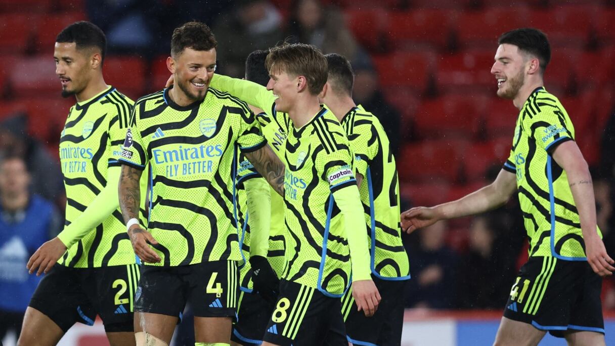 Les joueurs d'Arsenal.