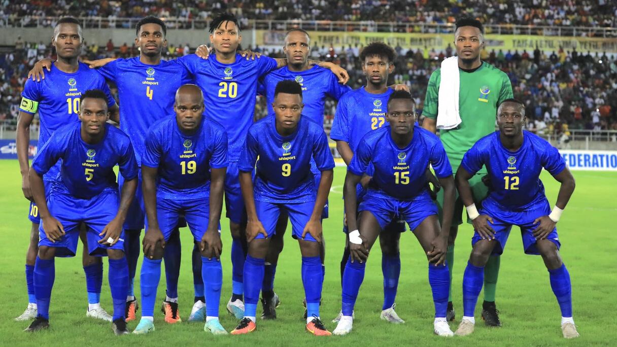 L'équipe nationale de la Tanzanie.